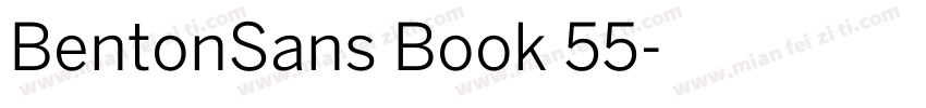 BentonSans Book 55字体转换